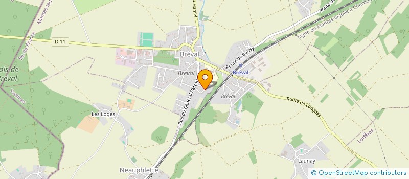 localisation de l'entreprise PP PIZZA  BREVAL