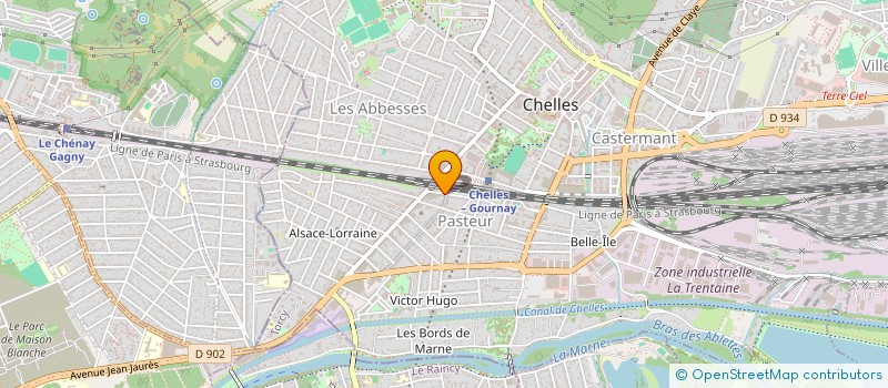 localisation de l'entreprise PP REPRO 77 à CHELLES