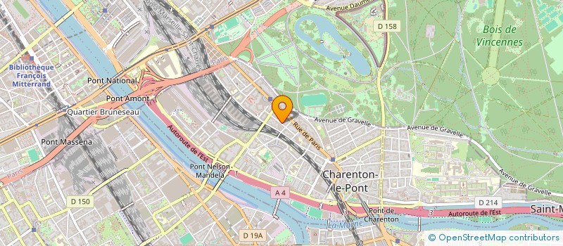 localisation de l'entreprise PP VTC TRANSPORT  CHARENTON-LE-PONT