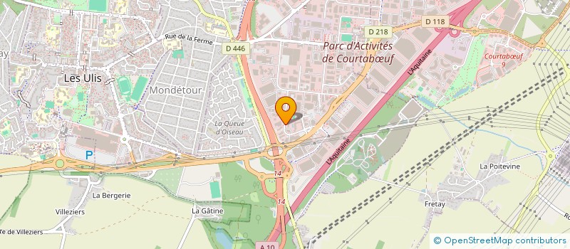 localisation de l'entreprise PP911  LES ULIS