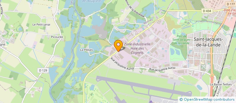 localisation de l'entreprise PPB NORD OUEST à SAINT-JACQUES-DE-LA-LANDE
