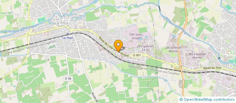 localisation de l'entreprise PPB PESAGE  LE THOR