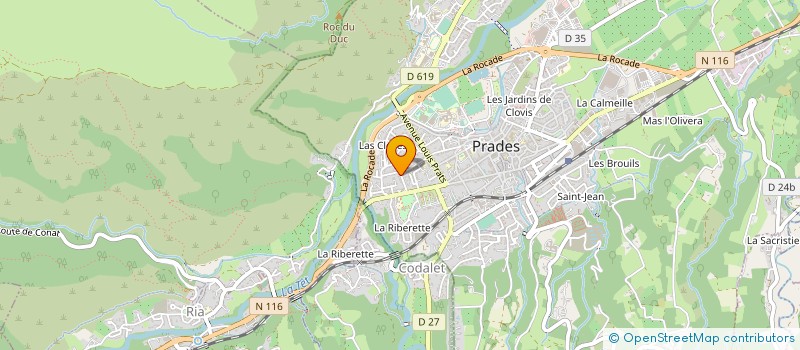 localisation de l'entreprise PPC  PRADES