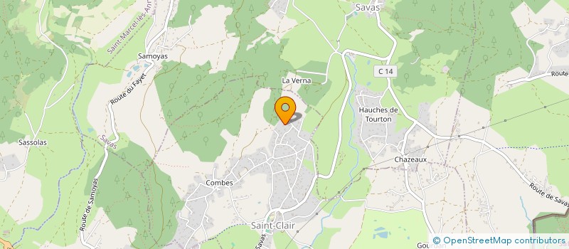 localisation de l'entreprise PPC  SAINT-CLAIR