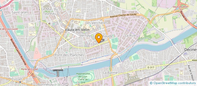 localisation de l'entreprise PPC FONDATION  SATHONAY-CAMP