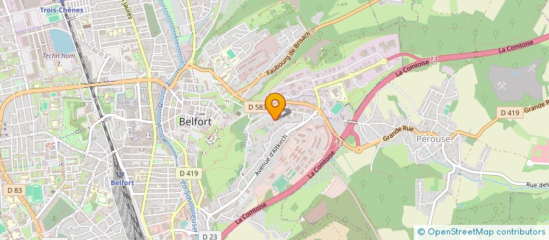 localisation de l'entreprise PPC SARL à BELFORT