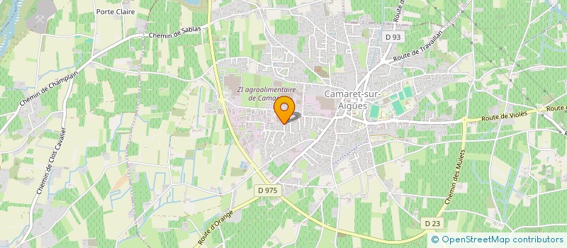 localisation de l'entreprise PPCM TRANSPORTS EXPRESS à CAMARET-SUR-AIGUES