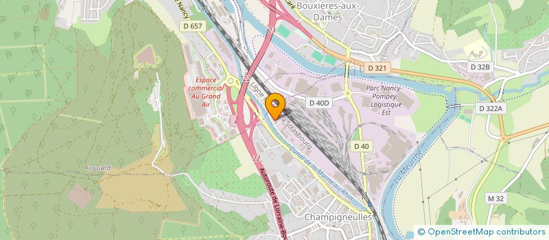 localisation de l'entreprise PPF  CHAMPIGNEULLES