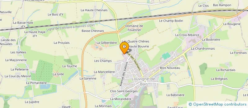 localisation de l'entreprise PPG à LOUVIGNE-DE-BAIS