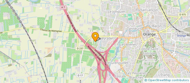 localisation de l'entreprise PPG  ORANGE