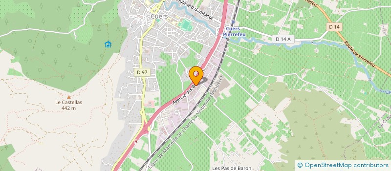 localisation de l'entreprise PPG  CUERS