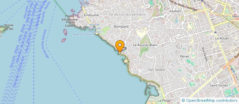 localisation de l'entreprise PPG CORNICHE à MARSEILLE