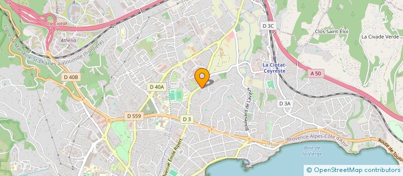 localisation de l'entreprise PPG INVEST  LA CIOTAT