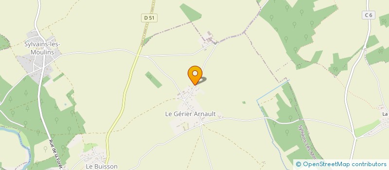 localisation de l'entreprise PPH NEGO BOIS à SYLVAINS-LES-MOULINS