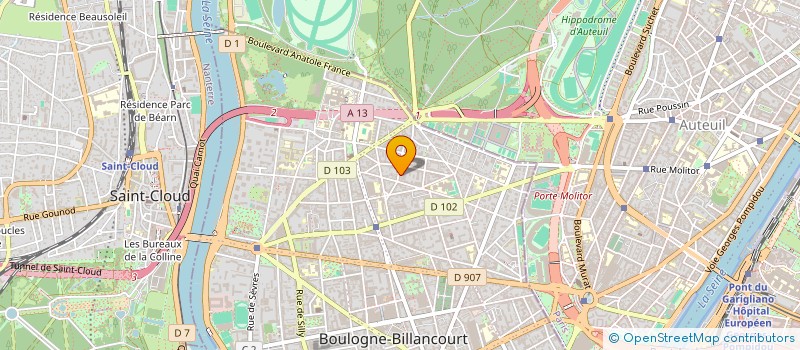 localisation de l'entreprise PPH VOLUME à BOULOGNE-BILLANCOURT