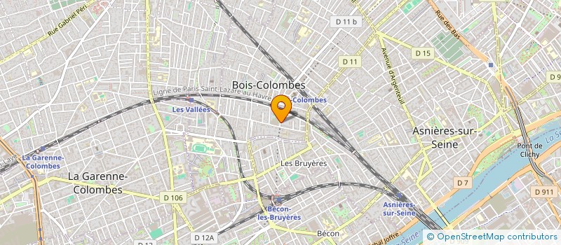 localisation de l'entreprise PPJ 93 à BOIS-COLOMBES