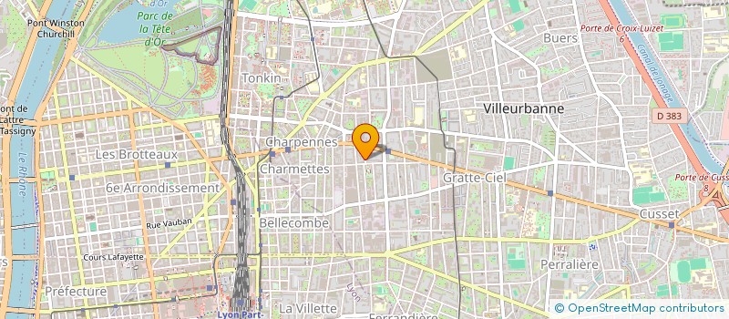 localisation de l'entreprise PPJ RHONE ALPES  VILLEURBANNE