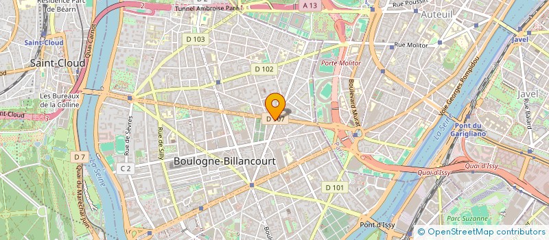 localisation de l'entreprise PPK à BOULOGNE-BILLANCOURT