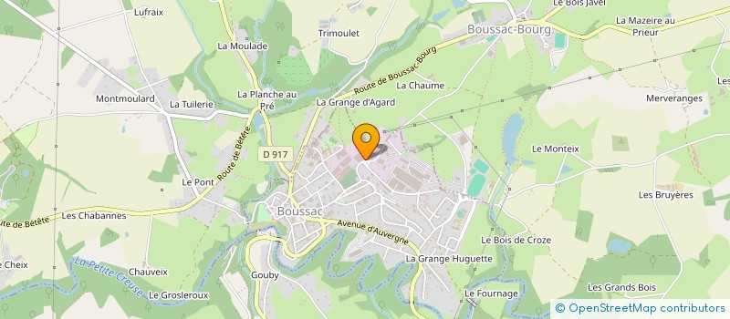 localisation de l'entreprise PPLB ENERGIES  BOUSSAC