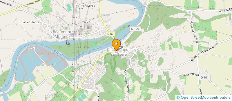 localisation de l'entreprise PPLJ  CHATEAUNEUF-SUR-ISERE