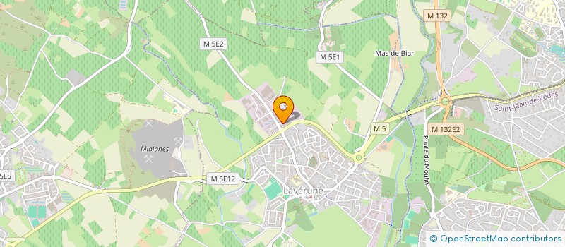 localisation de l'entreprise PPM 34  LAVERUNE