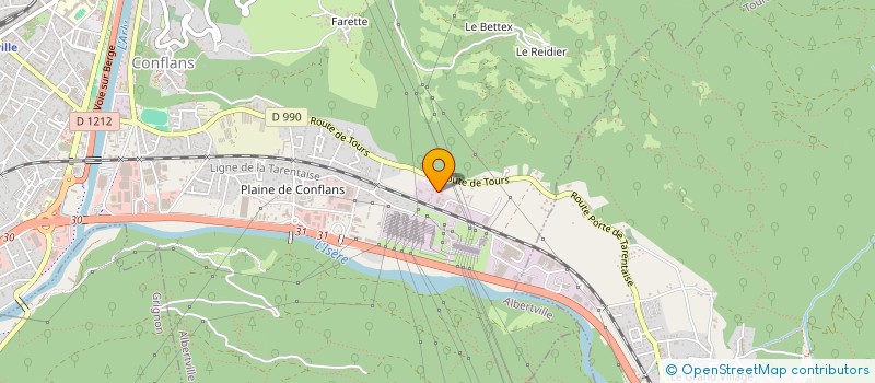 localisation de l'entreprise PPM SERVICES  ALBERTVILLE