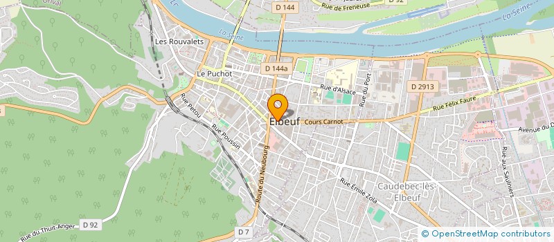 localisation de l'entreprise PPR  ELBEUF