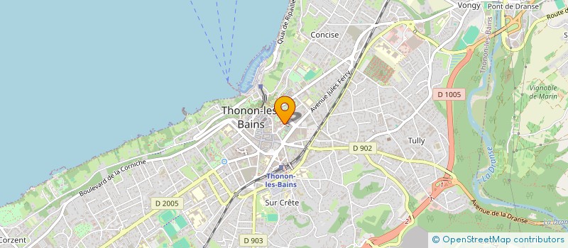 localisation de l'entreprise PPRINVEST à THONON-LES-BAINS