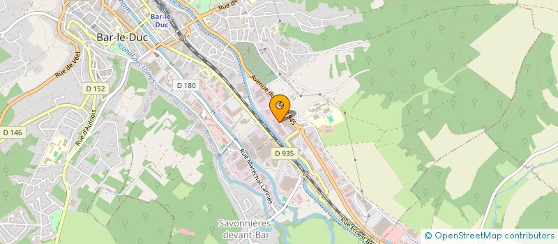 localisation de l'entreprise PPS  BAR-LE-DUC