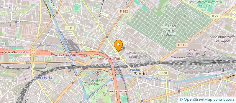 localisation de l'entreprise PPS  PANTIN