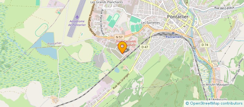 localisation de l'entreprise PPSI  VUILLECIN