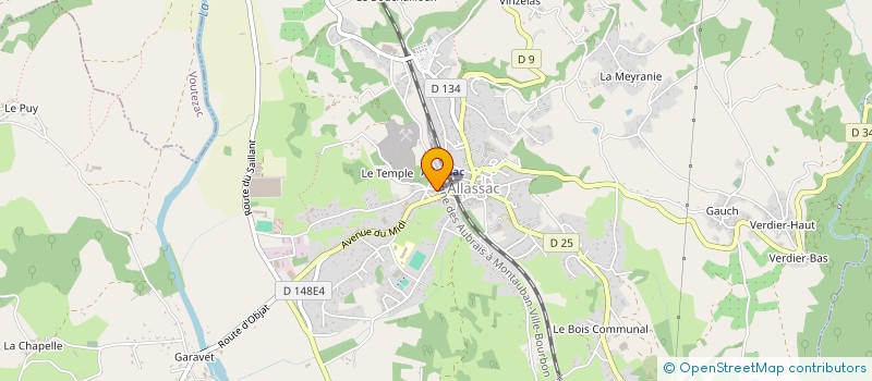 localisation de l'entreprise PPSI SAGNE  ALLASSAC