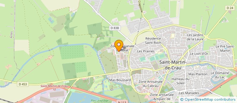 localisation de l'entreprise PPTI à SAINT-MARTIN-DE-CRAU
