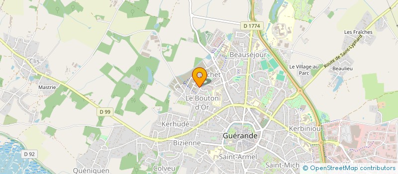 localisation de l'entreprise PPVH  GUERANDE