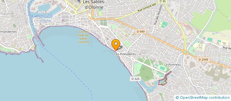 localisation de l'entreprise PR à LES SABLES D'OLONNE