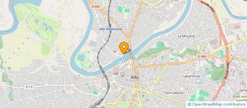 localisation de l'entreprise PR 8  ALBI