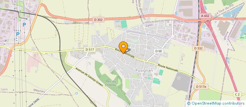 localisation de l'entreprise PR 88 à PUSIGNAN
