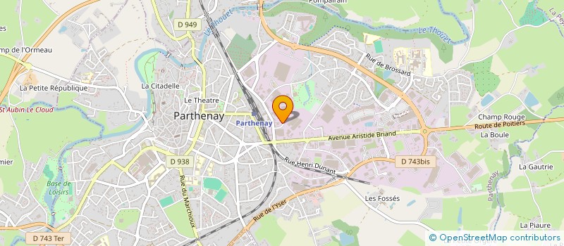 localisation de l'entreprise PR  PARTHENAY