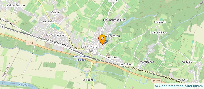 localisation de l'entreprise PR AGENCEMENT  SAINT-MARTIN-LE-BEAU