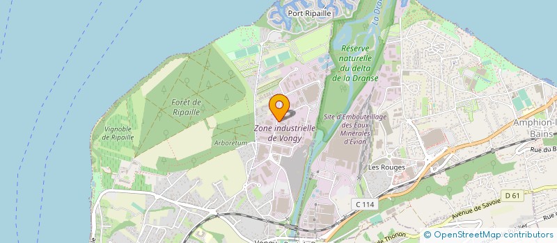 localisation de l'entreprise PR.AUDIO à THONON-LES-BAINS