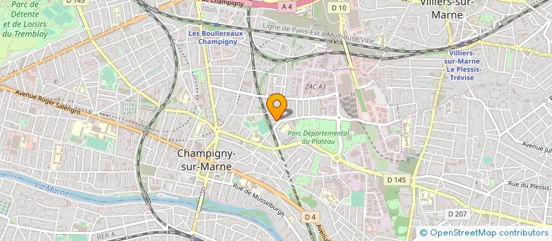 localisation de l'entreprise PR BAT à CHAMPIGNY-SUR-MARNE