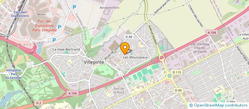 localisation de l'entreprise PR BAT à VILLEPINTE