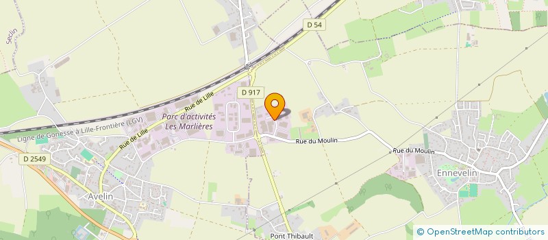 localisation de l'entreprise PR BIO à ENNEVELIN