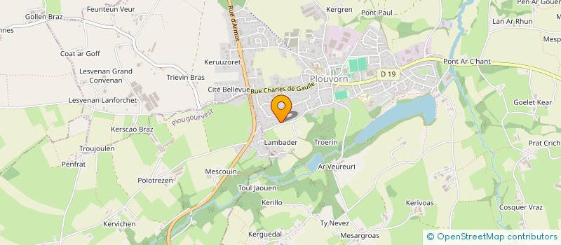 localisation de l'entreprise PR BREIZH IMMO 29  PLOUVORN