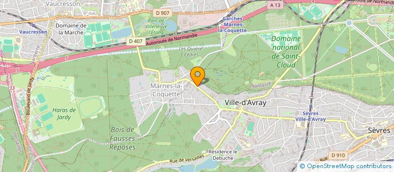 localisation de l'entreprise PR CONSEIL  VILLE-D'AVRAY