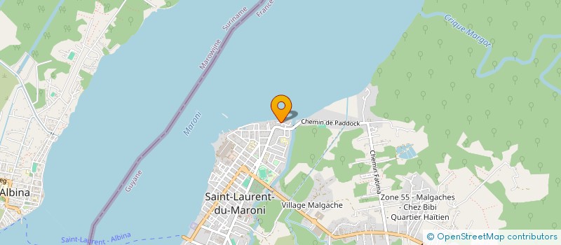 localisation de l'entreprise PR CONSTRUCTION  SAINT-LAURENT-DU-MARONI