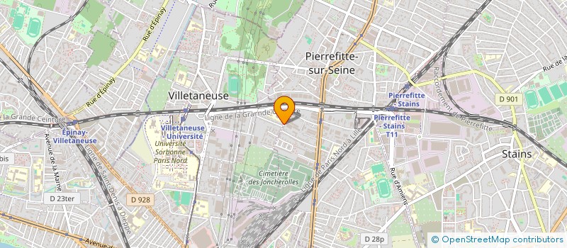 localisation de l'entreprise PR COUVERTURE à VILLETANEUSE