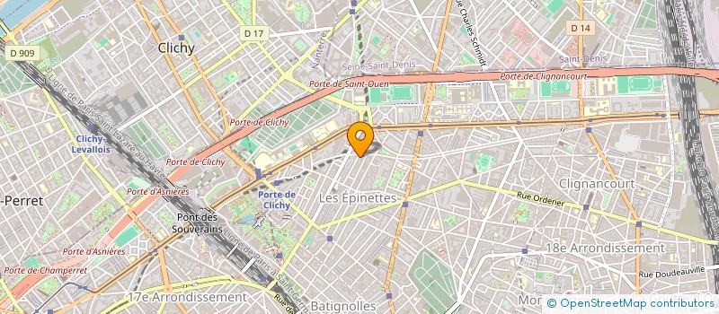 localisation de l'entreprise PR ELEC à DRANCY