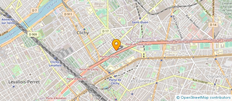 localisation de l'entreprise PR FINANCE à CLICHY