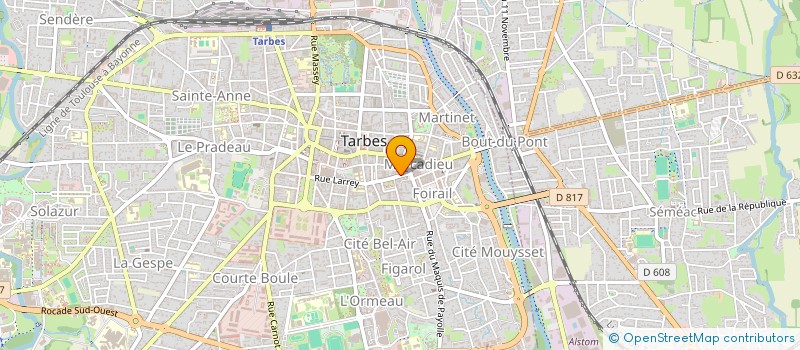 localisation de l'entreprise PR'IMMO à TARBES